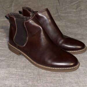 JF J.Ferrar Rich Brown Chelsea Boots